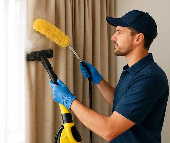 Trusted drapes cleaning technician Matty Curtain Cleaning pullenvale QLD